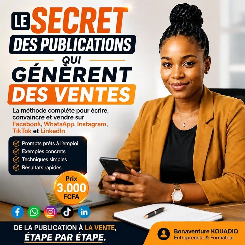 Le secret des publications qui génèrent des ventes, ebook de Bonaventure Kouadio